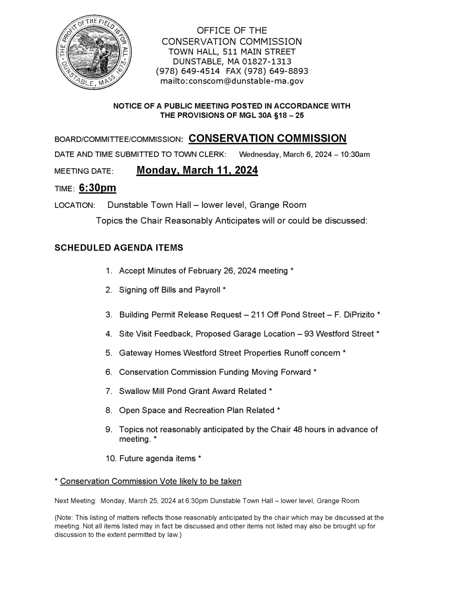 agenda