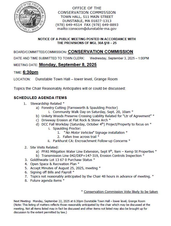 Meeting Agenda