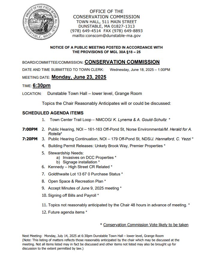 Meeting Agenda
