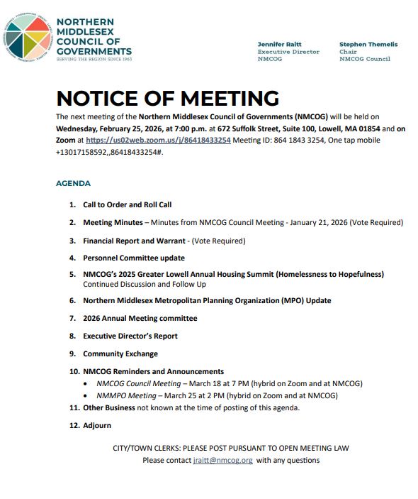 Meeting Agenda