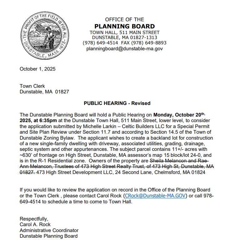 Public Hearing Notice - Modified