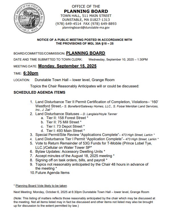 Meeting Agenda