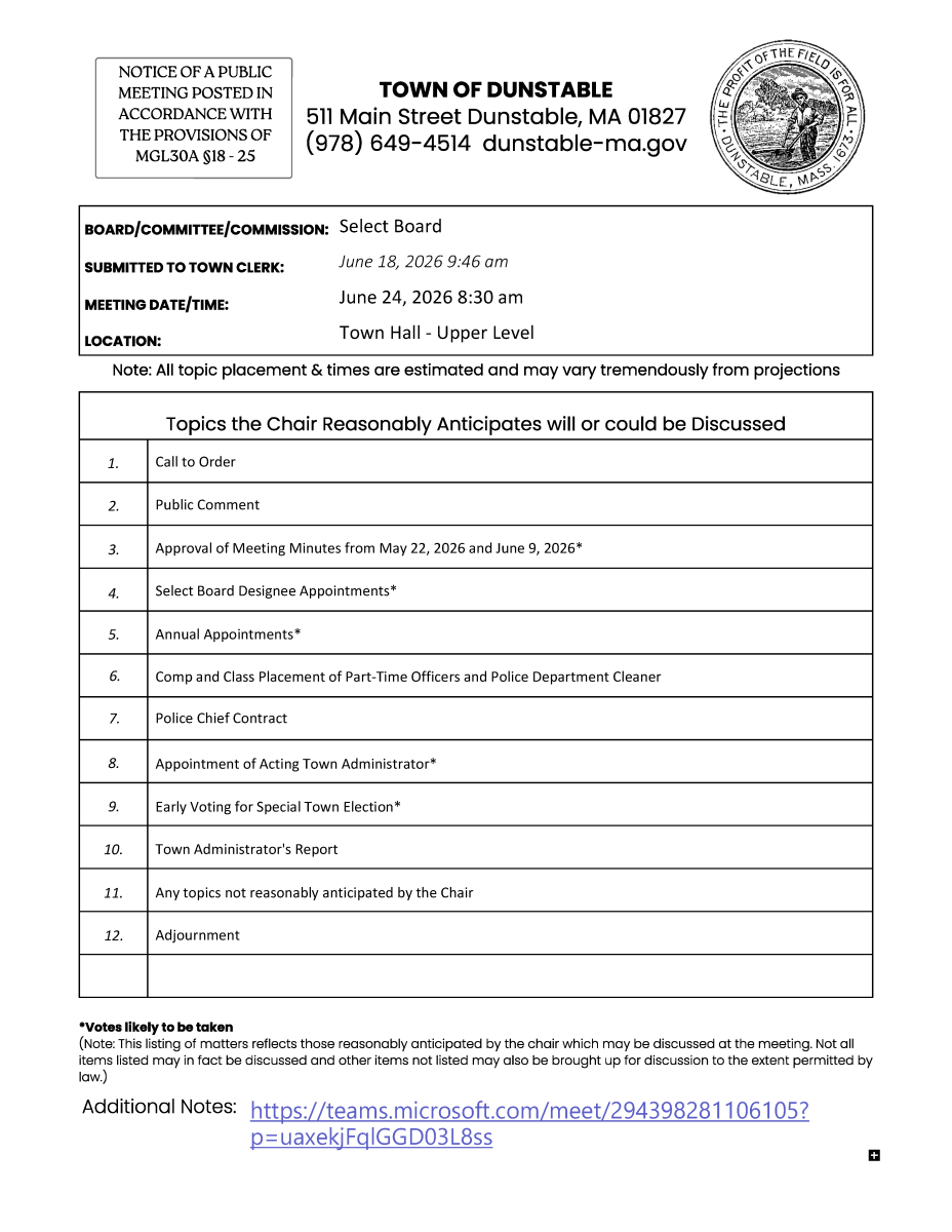 agenda