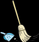 Sweeping Broom and Dust Pan