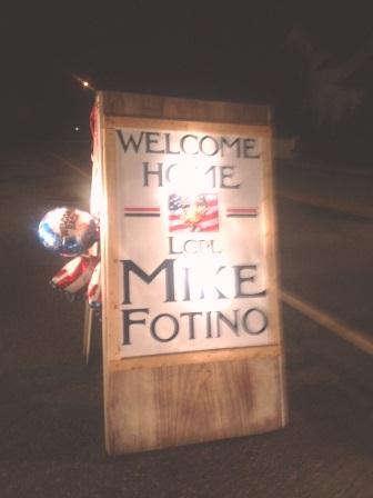 Welcome Home LCPL Mike Fotino