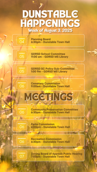 weekly happenings