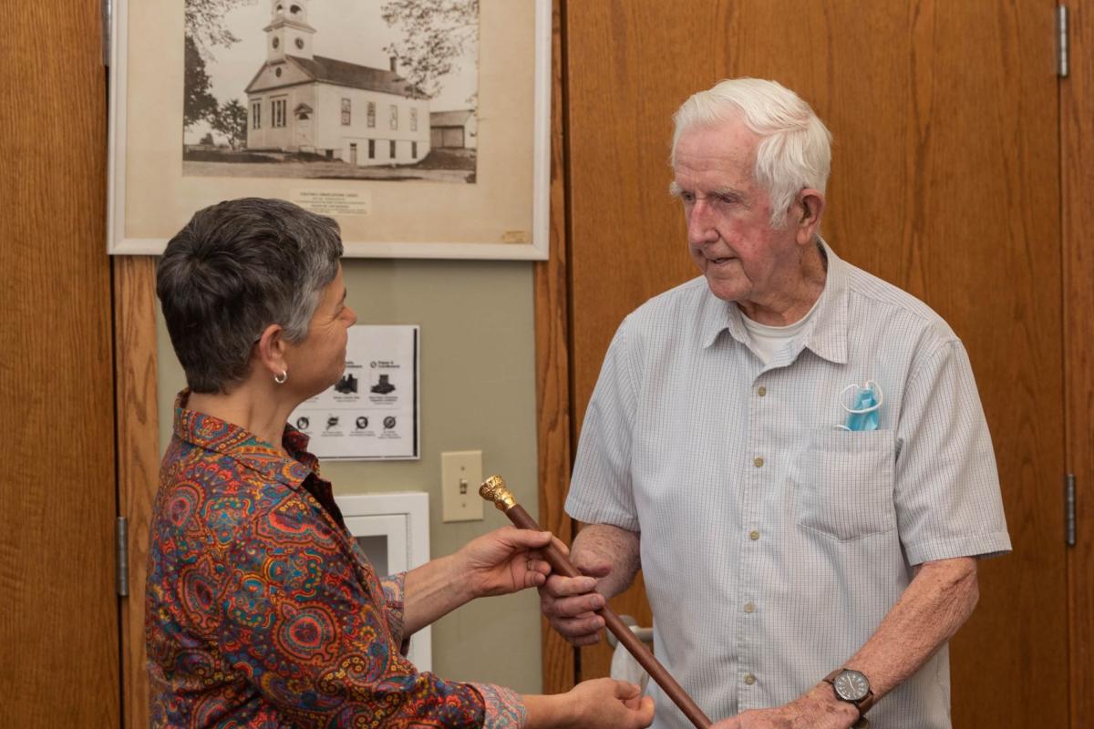 Awarding of Boston Post Cane 2022 Dunstable MA