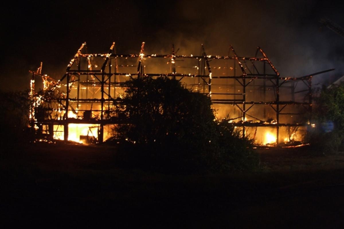 Barn Fire, Pond Street Dunstable MA