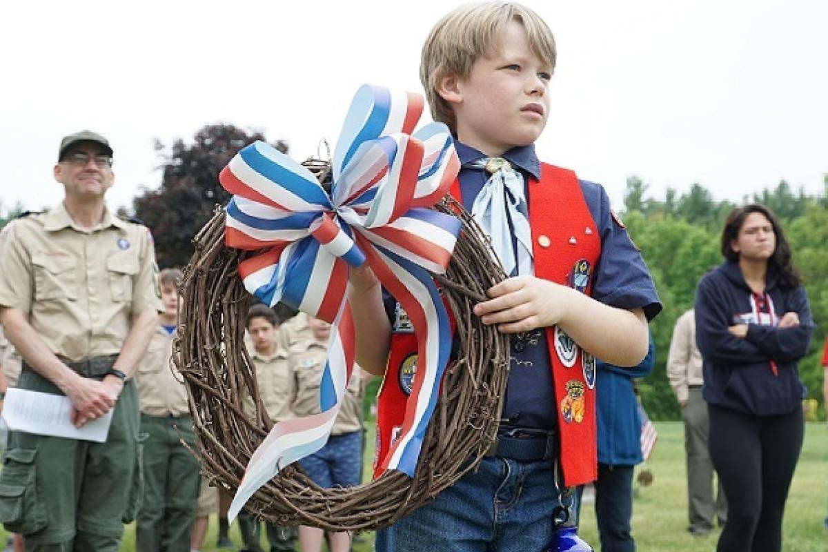 Memorial Day - Boy with Wreath