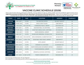 vaccine clinic schedule
