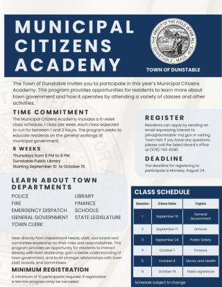 Citizens Academy Flyer