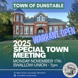 special town meeting warrant open
