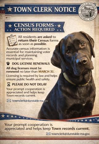 Dog license graphic