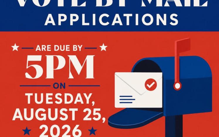 Vote by Mail Application Deadline Graphic