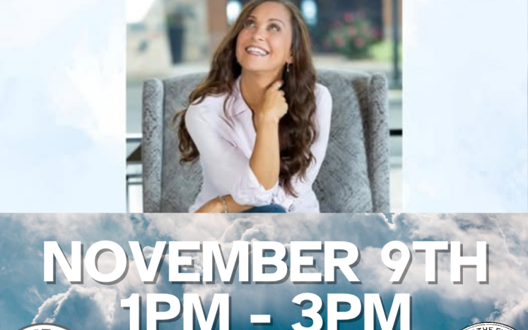 angels among us graphic with the date and time